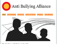 Tablet Screenshot of antibullyingalliance.org.uk